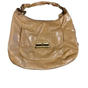 Coach Beige Leather Hobo Bag - Women's Shoulder Purse